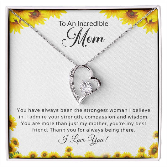 To n Incredible Mom | I Love You - Forever Love Necklace